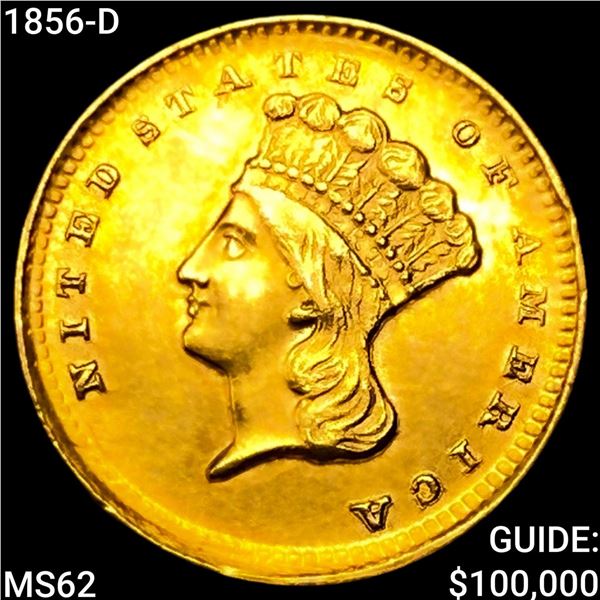 1856-D Rare Gold Dollar UNCIRCULATED
