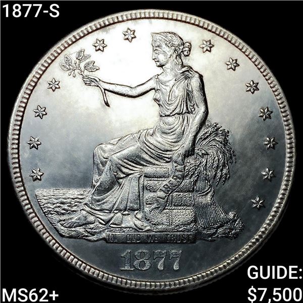 1877-S Silver Trade Dollar UNCIRCULATED +
