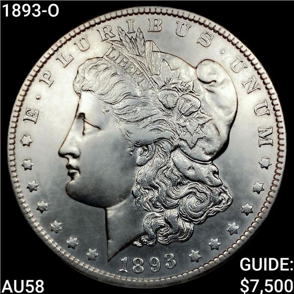 1893-O Morgan Silver Dollar CHOICE AU