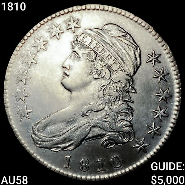 1810 Capped Bust Half Dollar CHOICE AU