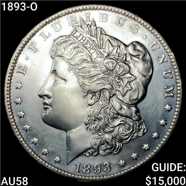 1893-O Morgan Silver Dollar CHOICE AU