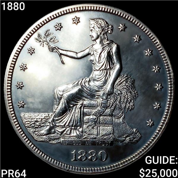 1880 Silver Trade Dollar GEM PROOF