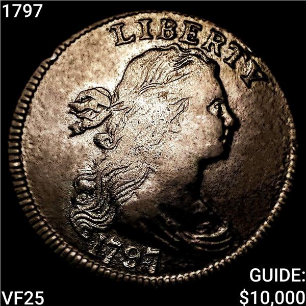1797 Draped Bust Large Cent LIGHTLY CIRCULATED