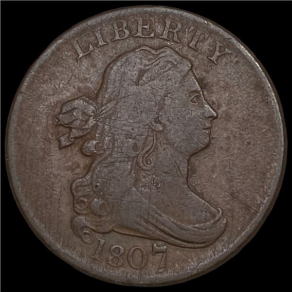 1807 Draped Bust Half Cent LIGHTLY CIRCULATED