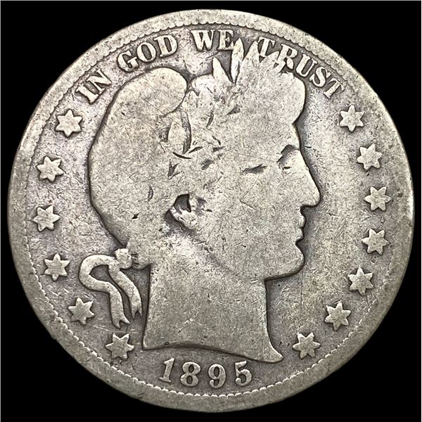 1895-S Silver Barber Half Dollar NICELY  CIRCULATED