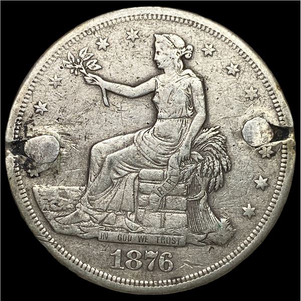 1876-S Silver Trade Dollar NICELY CIRCULATED