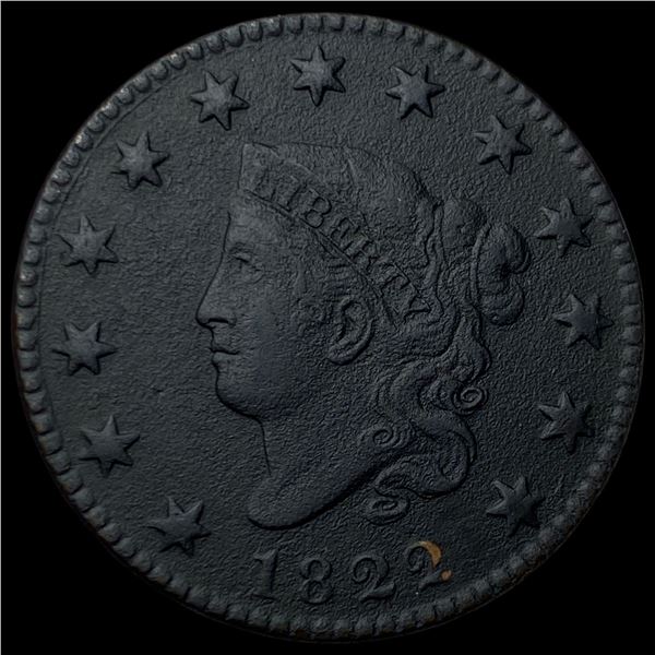 1822 Coronet Head Large Cent HIGH GRADE