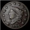 Image 1 : 1822 Coronet Head Large Cent LIGHTLY  CIRCULATED