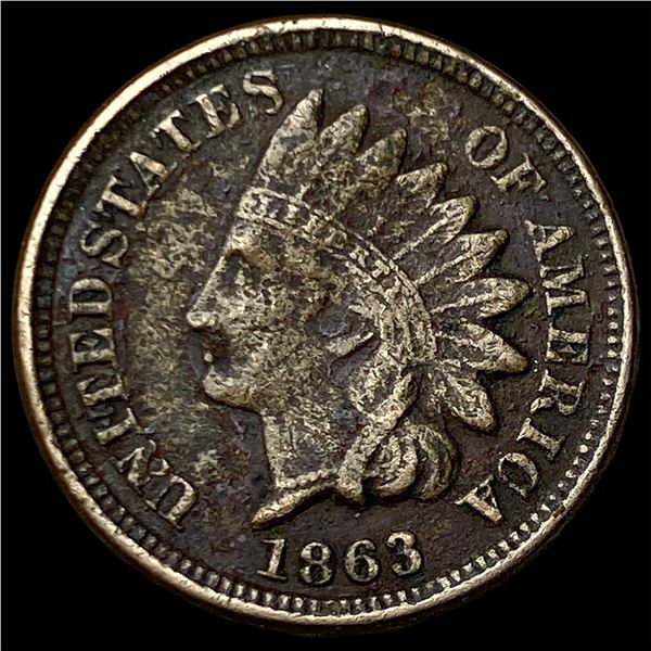 1863 Indian Head Cent NICELY CIRCULATED