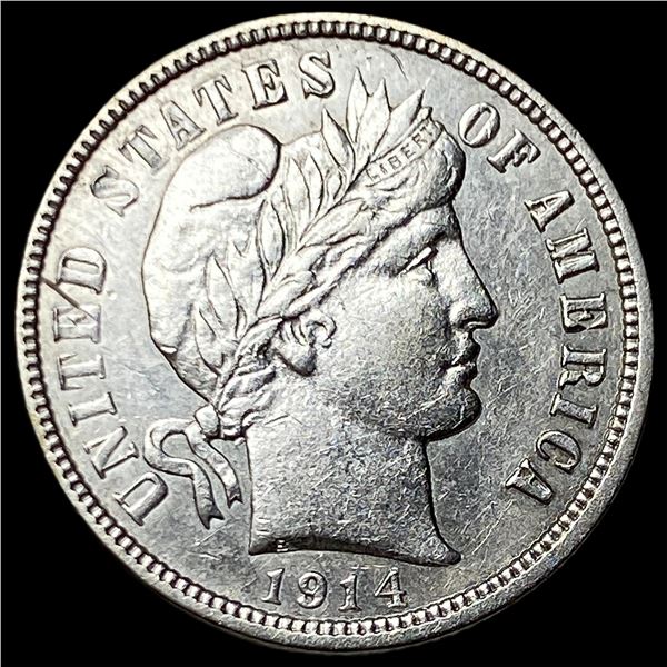 1914-D Silver Barber Dime CLOSELY  UNCIRCULATED