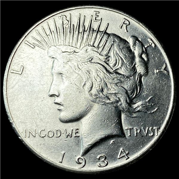 1934-S Silver Peace Dollar CLOSELY  UNCIRCULATED