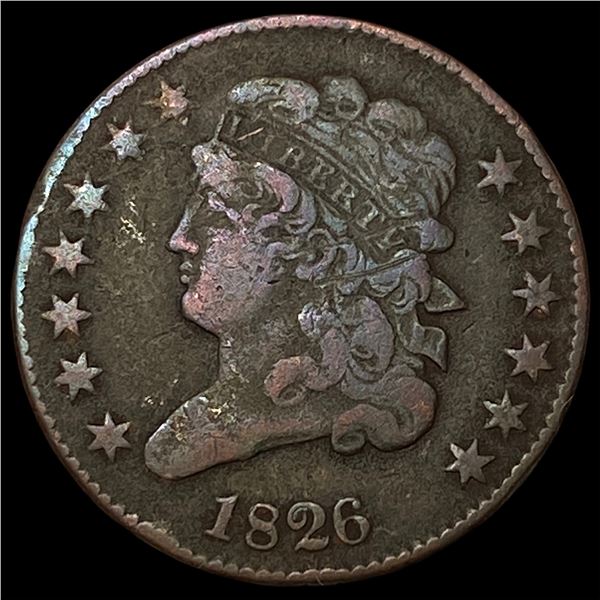 1826 Classic Head Half Cent LIGHTLY  CIRCULATED