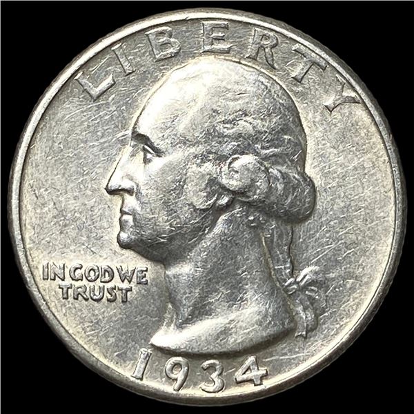 1934-D Silver Washington Quarter CLOSELY  UNCIRCULATED