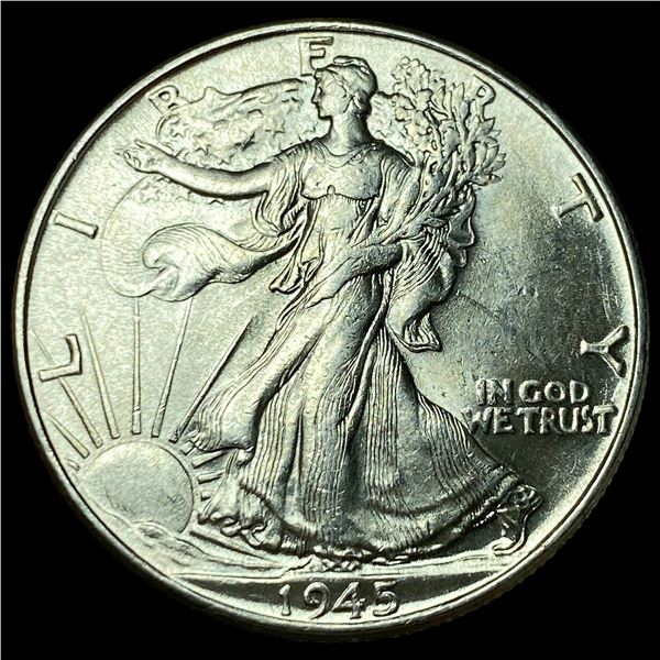 1945 Silver Half Dollar CHOICE BU