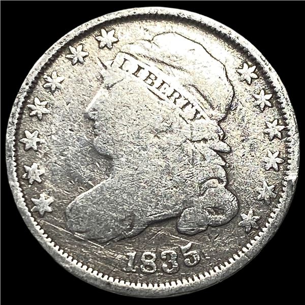 1835 Capped Bust Dime LIGHTLY CIRCULATED