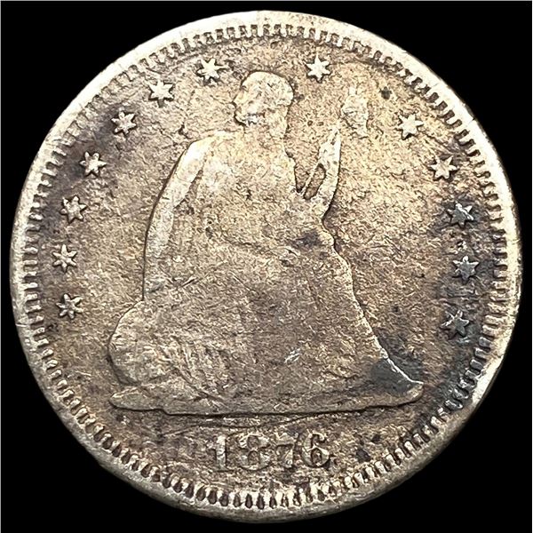1876-S Silver Seated Liberty Quarter LIGHTLY  CIRCULATED