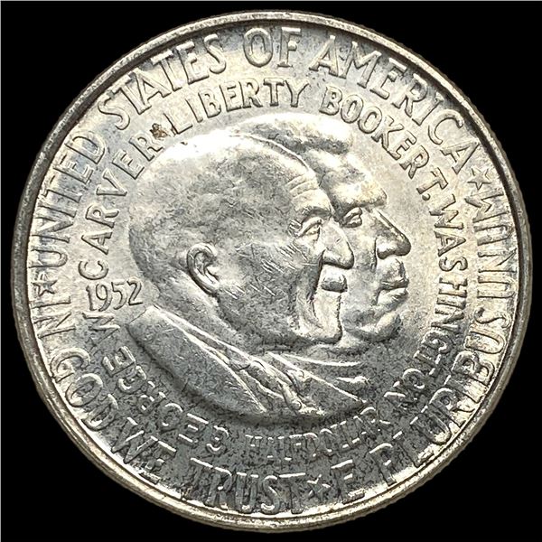 1952 Silver Half Dollar Booker T. Washington  & George Washington Carver GEM BU