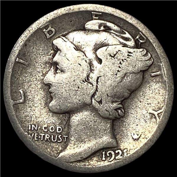 1921-D Silver Mercury Dime LIGHTLY CIRCULATED