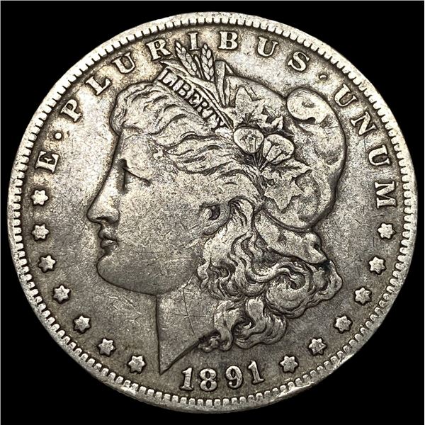 1891-O Silver Morgan Dollar NEARLY  UNCIRCULATED