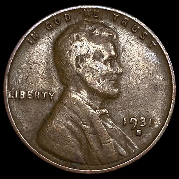 1931-S Lincoln Wheat Cent NEARLY UNCIRCULATED