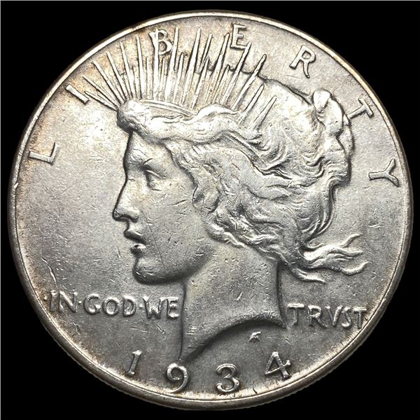 1934 Silver Peace Dollar CLOSELY UNCIRCULATED