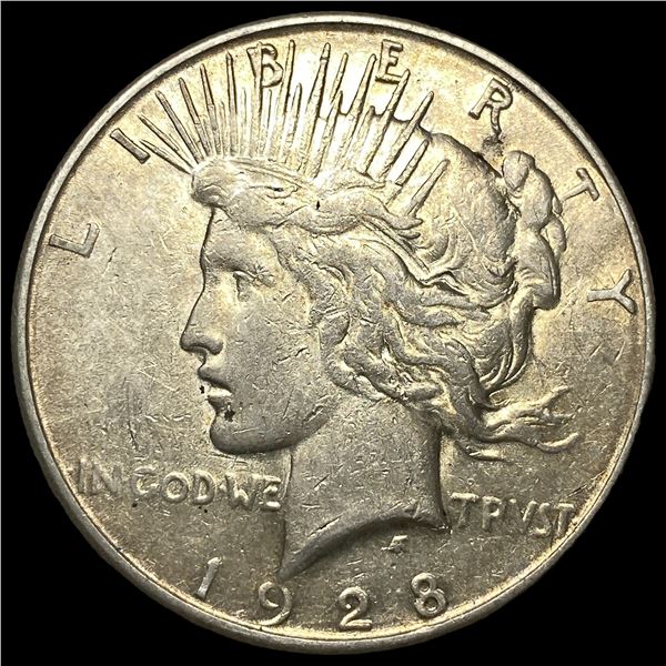 1928 Silver Peace Dollar CLOSELY UNCIRCULATED