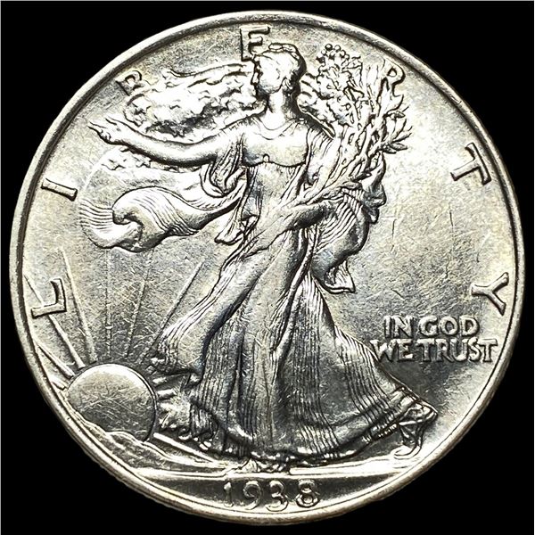 1938 Silver Half Dollar Walking Liberty  CHOICE AU