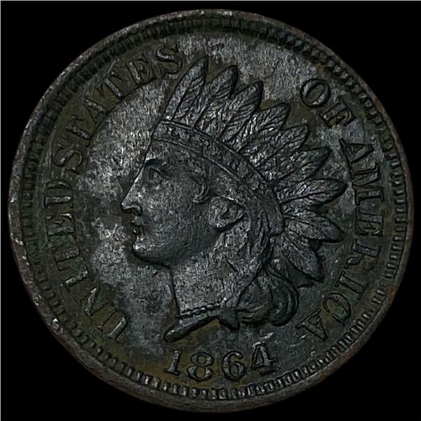 1864 Bronze Indian Head Cent CHOICE AU