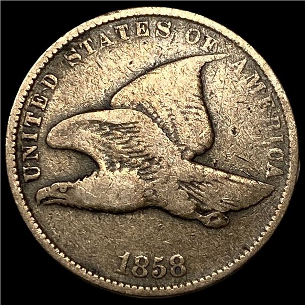 1858 Copper-Nickel Flying Eagle Cent LIGHTLY  CIRCULATED