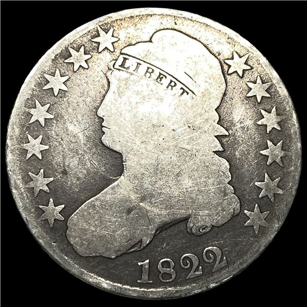 1822 Capped Bust Half Dollar NICELY  CIRCULATED