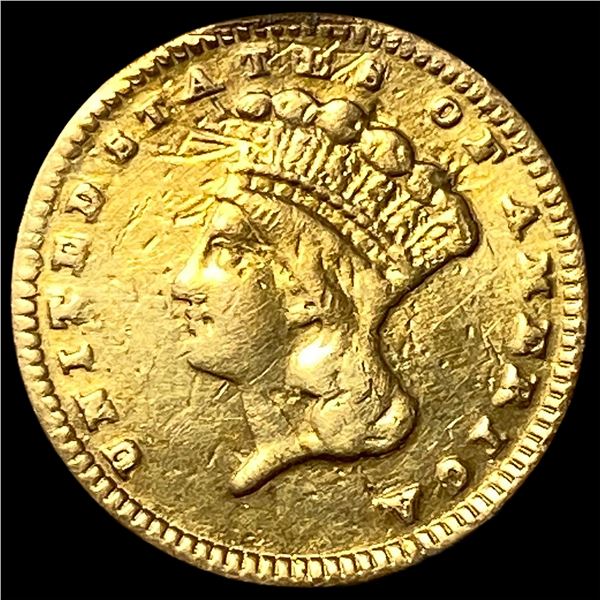 1889 Gold $1 Indian Head CLOSELY UNCIRCULATED