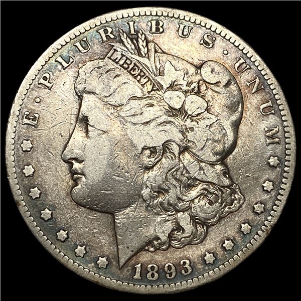 1893-CC Silver Morgan Dollar LIGHTLY  CIRCULATED