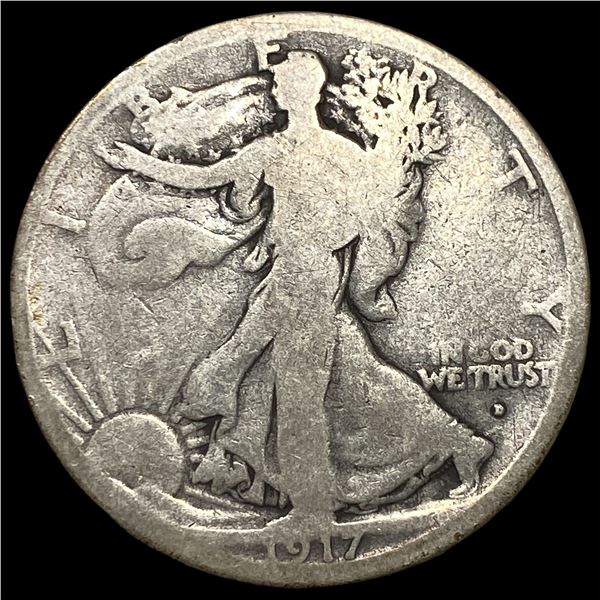 1917-S Silver Walking Liberty Half Dollar  NICELY CIRCULATED