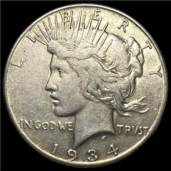 1934-S Silver Peace Dollar NEARLY  UNCIRCULATED