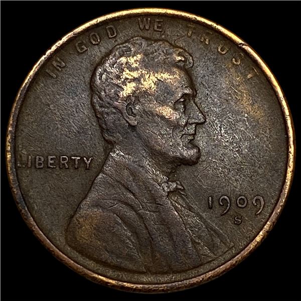 1909-S Lincoln Wheat Cent CLOSELY  UNCIRCULATED