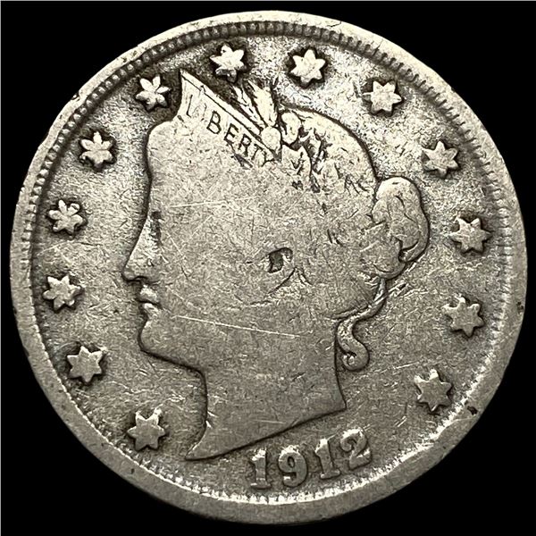 1912-S Liberty Head Nickel LIGHTLY CIRCULATED