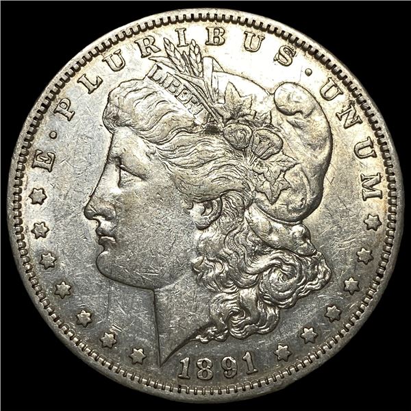 1891-S Silver Morgan Dollar CHOICE AU