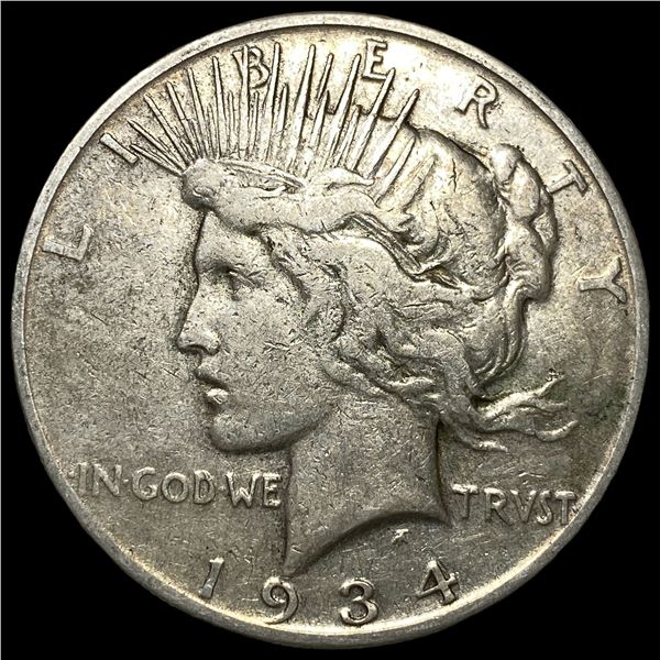 1934 Peace Silver Dollar NEARLY UNCIRCULATED