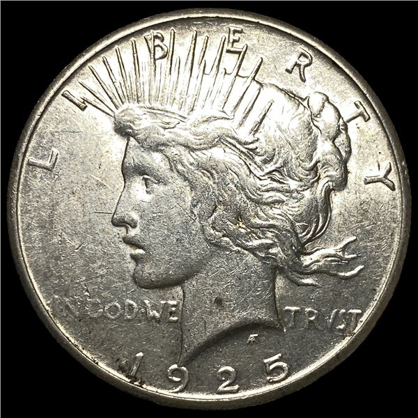 1925-S Silver Peace Dollar CHOICE AU