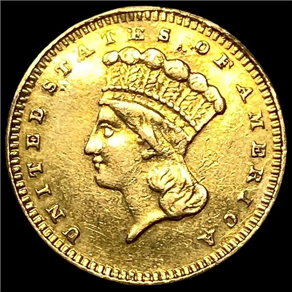 1886 Gold $1 Indian Head Type 3 UNCIRCULATED