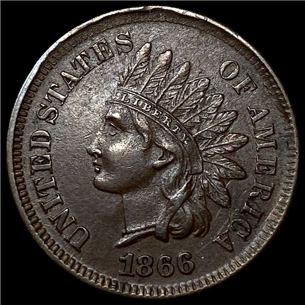 1866 Indian Head Cent CLOSELY UNCIRCULATED