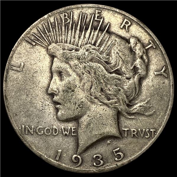 1935 Silver Peace Dollar NEARLY UNCIRCULATED