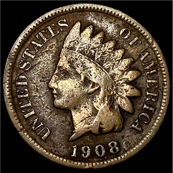 1908-S Indian Head Cent LIGHTLY CIRCULATED