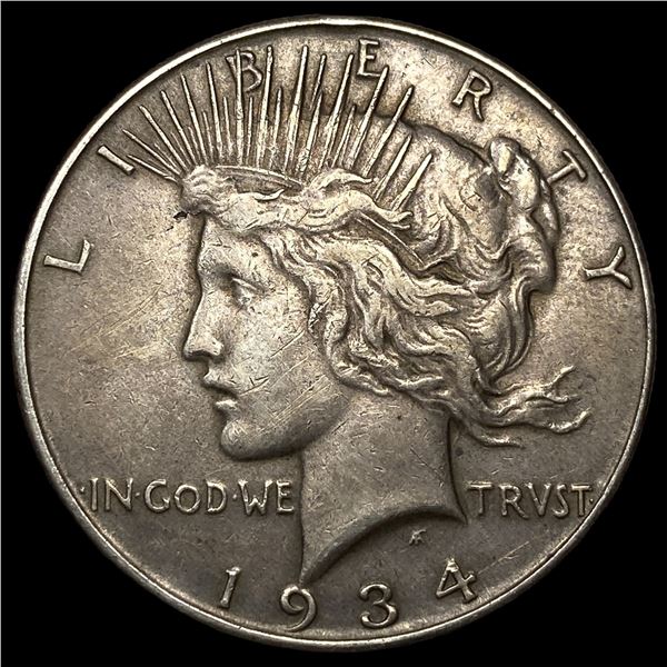 1934-S Silver Peace Dollar CLOSELY  UNCIRCULATED