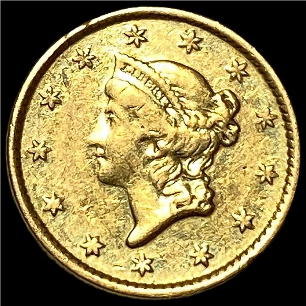 1853 Gold $1 Type 1 CLOSELY UNCIRCULATED