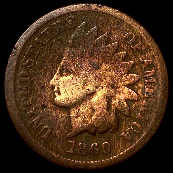 1869 Indian Head Cent NICELY CIRCULATED