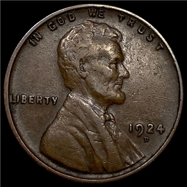 1924-D Lincoln Wheat Cent CLOSELY  UNCIRCULATED