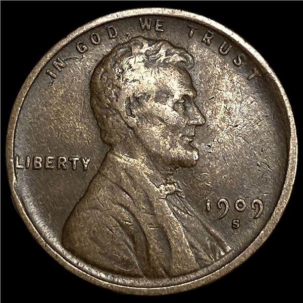 1909-S Lincoln Wheat Cent CLOSELY  UNCIRCULATED