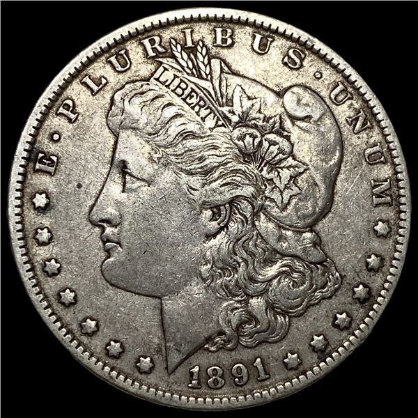 1891-O Silver Morgan Dollar NEARLY  UNCIRCULATED