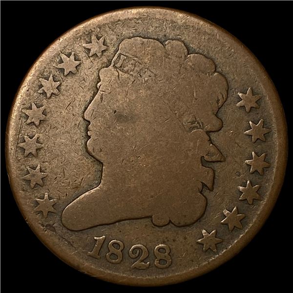 1828 Classic Head Half Cent LIGHTLY  CIRCULATED